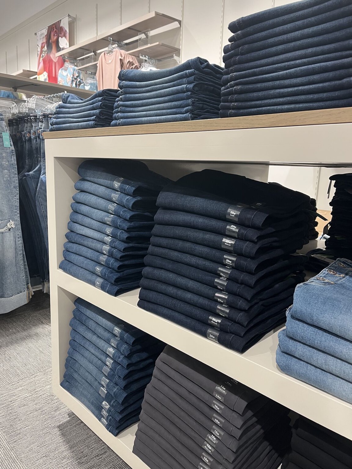 Denim wall folding detail