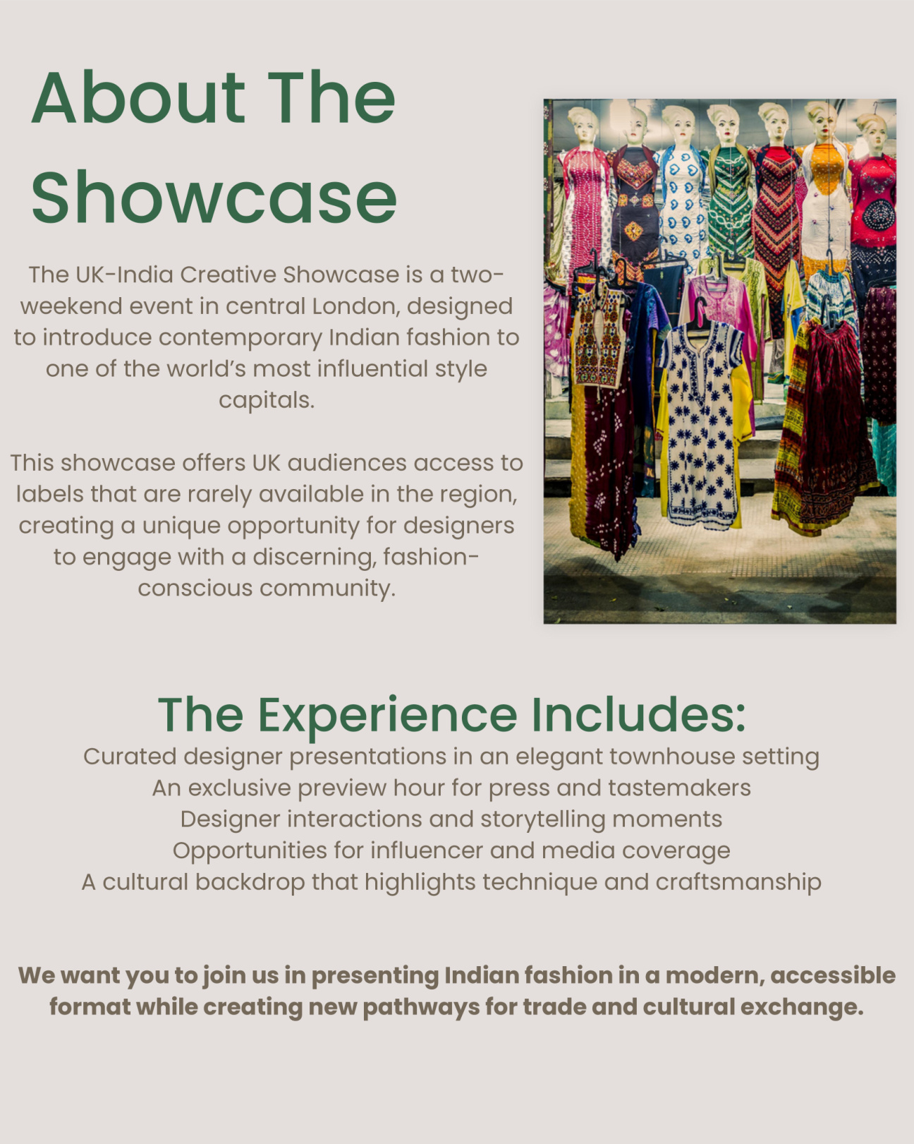 UK India Creative Showcase proposal